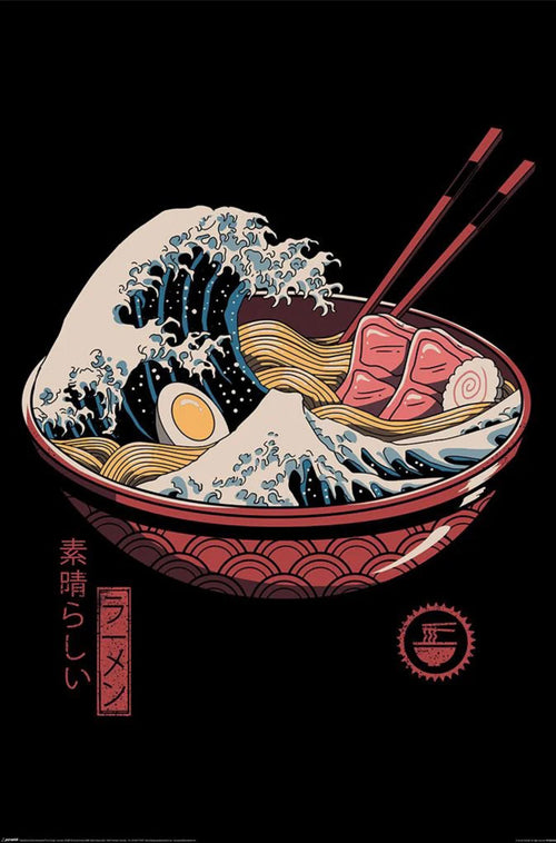 Poster Vincent Trinidad Great Ramen Wave 61x91 5cm PP2403662 | Yourdecoration.com