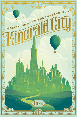 Poster Wicked Emerald City 61x91 5cm Abystyle GBYDCO702 | Yourdecoration.com