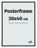 Posterframe 30x40cm Black Mat Plastic Paris Size | Yourdecoration.com