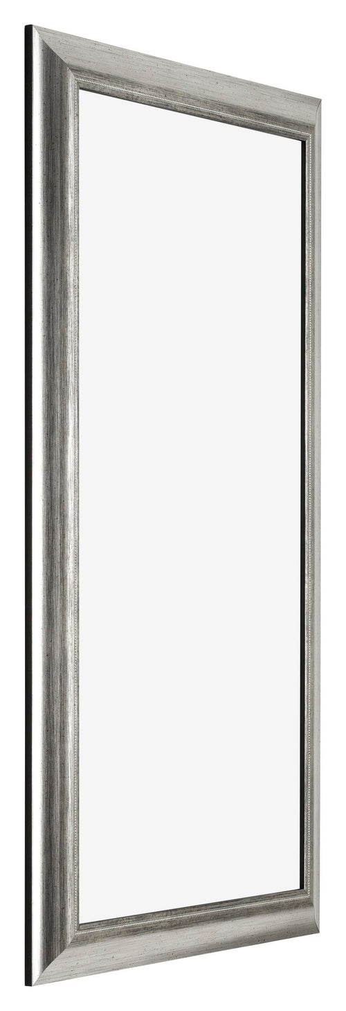 Sheffield Wooden Photo Frame 20x40cm Silver Black Swept Front Oblique | Yourdecoration.com