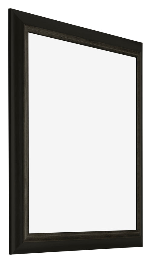 Sheffield Wooden Photo Frame 25x25cm Black Gold Swept Front Oblique | Yourdecoration.com