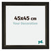 Sheffield Wooden Photo Frame 45x45cm Black Gold Swept Front Size | Yourdecoration.com