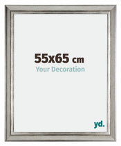 Sheffield Wooden Photo Frame 55x65cm Silver Black Swept Front Size | Yourdecoration.com