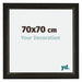 Sheffield Wooden Photo Frame 70x70cm Black Gold Swept Front Size | Yourdecoration.com