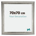 Sheffield Wooden Photo Frame 70x70cm Silver Black Swept Front Size | Yourdecoration.com