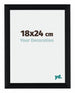 Tucson Aluminium Photo Frame 18x24cm Black Brushed Front Size | Yourdecoration.com