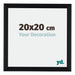 Tucson Aluminium Photo Frame 20x20cm Black Brushed Front Size | Yourdecoration.com