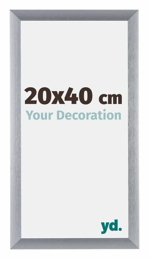 Tucson Aluminium Photo Frame 20x40cm Silver Brushed Front Size | Yourdecoration.com