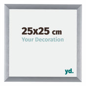 Tucson Aluminium Photo Frame 25x25cm Silver Brushed Front Size | Yourdecoration.com