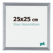 Tucson Aluminium Photo Frame 25x25cm Silver Brushed Front Size | Yourdecoration.com