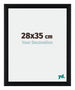 Tucson Aluminium Photo Frame 28x35cm Black Brushed Front Size | Yourdecoration.com