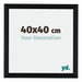 Tucson Aluminium Photo Frame 40x40cm Black Brushed Front Size | Yourdecoration.com