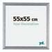 Tucson Aluminium Photo Frame 55x55cm Silver Brushed Front Size | Yourdecoration.com