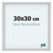 Virginia Aluminium Photo Frame 30x30cm White Front Size | Yourdecoration.com