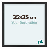 Virginia Aluminium Photo Frame 35x35cm Black Front Size | Yourdecoration.com