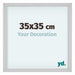 Virginia Aluminium Photo Frame 35x35cm White Front Size | Yourdecoration.com