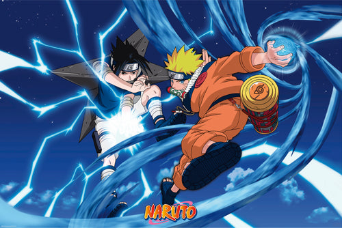 Naruto Naruto And Sasuke Poster 91 5X61cm | Yourdecoration.com