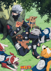 Naruto Kakashi And Dogs Poster 38X52cm | Yourdecoration.com