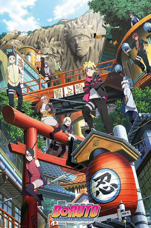 ABYstyle Boruto Groupe Konoha Poster 61x91,5cm | Yourdecoration.com