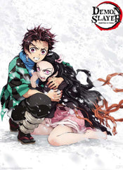 ABYstyle Demon Slayer Tanjiro & Nezuko Snow Poster 38x52cm | Yourdecoration.com