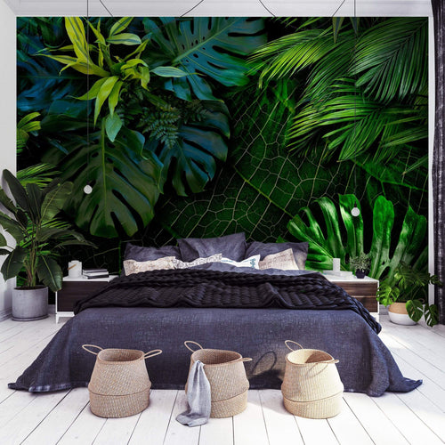 Wall Mural - Dark Jungle 100x70cm - Non-Woven Murals