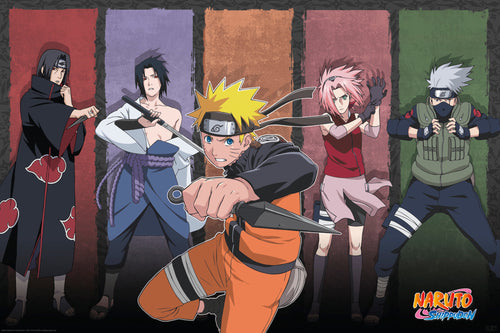 Gbeye Naruto Shippuden Naruto And Allies Poster 91 5X61cm | Yourdecoration.com