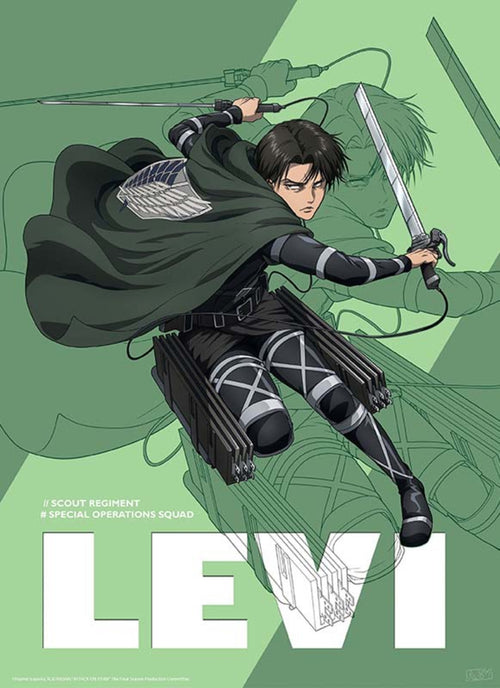 GBeye Attack On Titan Season 4 Levi Poster 38x52cm | Yourdecoration.com