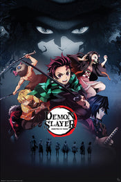 gbeye gbydco100 demon slayer group poster 61x91 5cm | Yourdecoration.com