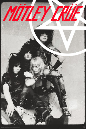 gbeye gbydco294 motley crue pentangle poster 61x91 5cm | Yourdecoration.com