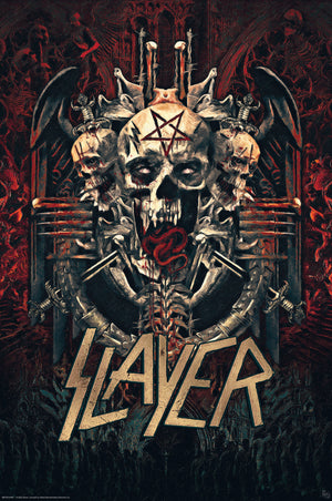 gbeye gbydco300 slayer skullagramm poster 61x91 5cm | Yourdecoration.com