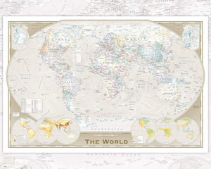 GBeye World Map Tripel Poster 50x40cm | Yourdecoration.com