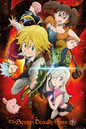 Gbeye The Seven Deadly Sins Key Art 1 Poster 61X91 5cm | Yourdecoration.com