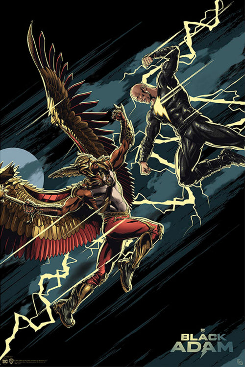 gebeye gbydco071 dc comics black adam vs hawkman poster 61x91 5cm | Yourdecoration.com