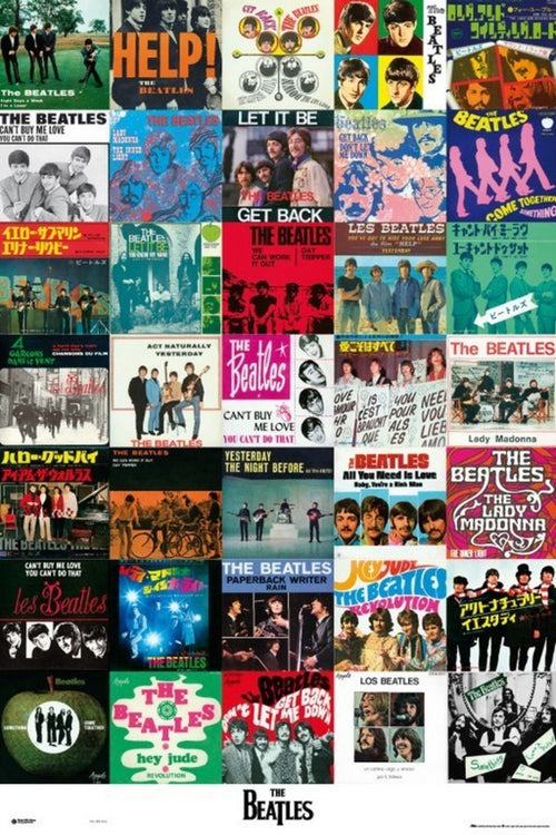 Grupo Erik GPE4513 Beatles Singles Poster 61X91,5cm | Yourdecoration.com