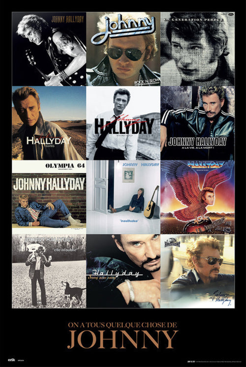 Grupo Erik GPE5234 Johnny Hallyday Covers Poster 61X91,5cm | Yourdecoration.com