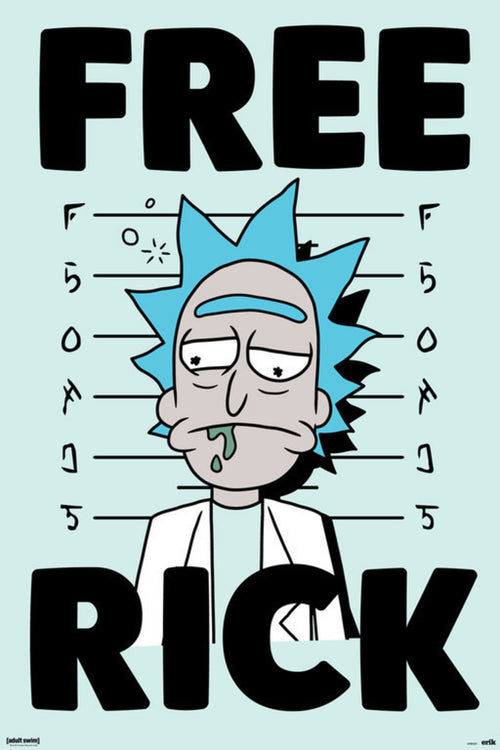 Grupo Erik GPE5251 Rick And Morty Free Rick Poster 61X91,5cm | Yourdecoration.com