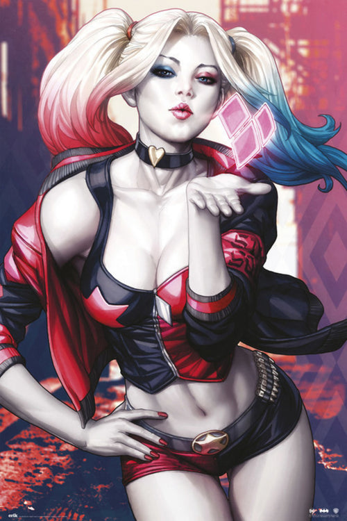 Grupo Erik GPE5259 Dc Comics Harley Quinn Kiss Poster 61X91,5cm | Yourdecoration.com