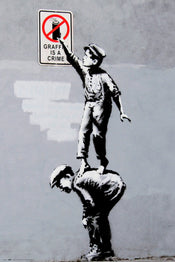 Grupo Erik GPE5302 Brandalised Grafitti Is A Crime Poster 61X91,5cm | Yourdecoration.com