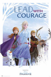 Grupo Erik GPE5377 Frozen Lead With Courage Poster 61X91,5cm | Yourdecoration.com