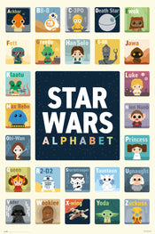 Grupo Erik GPE5400 Star Wars Alphabet Poster 61X91,5cm | Yourdecoration.com