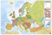 Grupo Erik GPE5442 Physical Political Map Of Europe Pt Poster 91,5X61cm | Yourdecoration.com