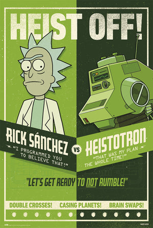 Grupo Erik GPE5450 Rick And Morty Season 4 Heist Off Poster 61X91,5cm | Yourdecoration.com