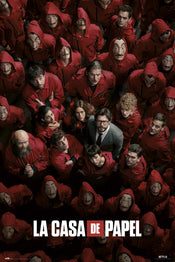 Grupo Erik GPE5482 Money Heist War Poster 61X91,5cm | Yourdecoration.com