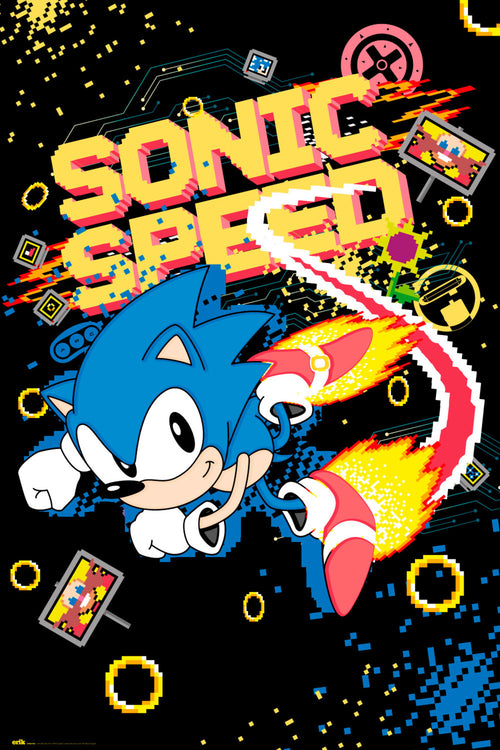 Grupo Erik GPE5489 Sonic Speed Poster 61X91,5cm | Yourdecoration.com