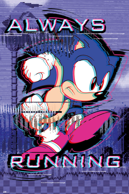 Grupo Erik GPE5491 Sonic Always Running Poster 61X91,5cm | Yourdecoration.com