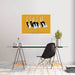 Grupo Erik Gpe5631 Poster Flock Of Beautiful Japanese Red Crown Crane By O Korin Sfeer | Yourdecoration.com