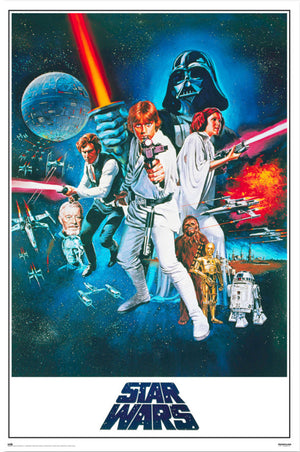 grupo erik gpe5688 star wars classic la guerra de las galaxiax poster 61x91.5cm | Yourdecoration.com