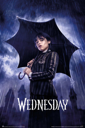 grupo erik gpe5735 wednesday umbrella affiche poster 61x91 5cm | Yourdecoration.com