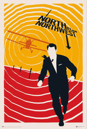 grupo erik gpe5746 north by northwest 100th anniversary wb poster 61x91 5cm | Yourdecoration.com