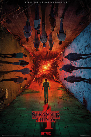 grupo erik gpe5755 stranger things teaser season 4 poster 61x91 5cm | Yourdecoration.com